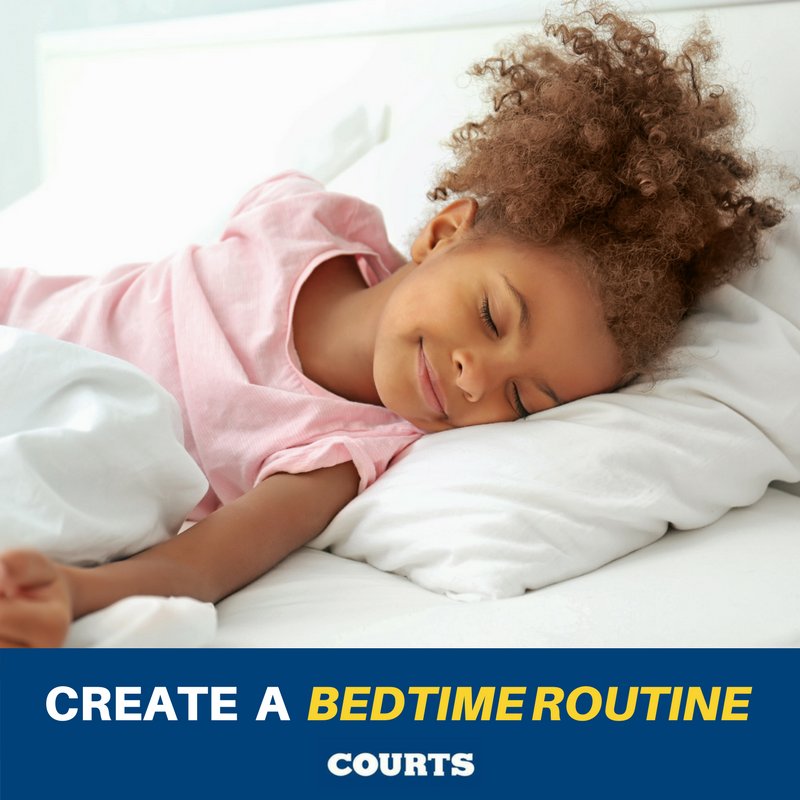 CourtsBz's tweet photo. #BackToSchoolTip Slowly start making their bedtime earlier about 1 week before the first day. ShopCourts https://t.co/m8XPT6IuAm