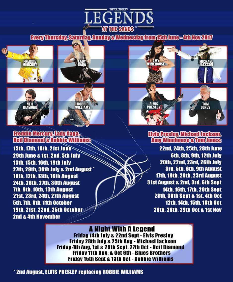 MelvilleBLP's tweet photo. RT @SandsVenue "This Summer @legendsbpool return with an allstar lineup,Tom Jones,Neil Diamond,Elvis Presley,Freddie Mercury &amp; more" https://t.co/qaeus4LGsD