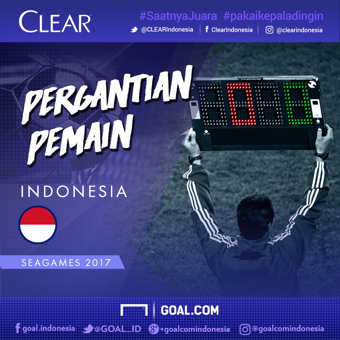 GOAL_ID's tweet photo. 60' Saddil Ramdani menggantikan Septian David.  https://t.co/GYFTcZCIFD #PakaiKepalaDingin #SaatnyaJuara @CLEARIndonesia https://t.co/bkjI4AfEMM