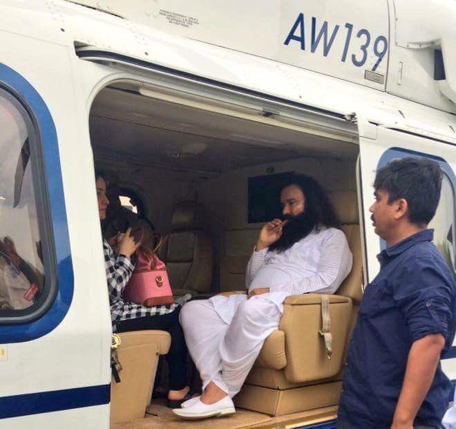 iambeingkunal's tweet photo. So Rapist Baba was airlifted in Modi's favourite AW139 helicopter owned by Gautam Adani !!

#RamRahim https://t.co/21qPhFQ6mx