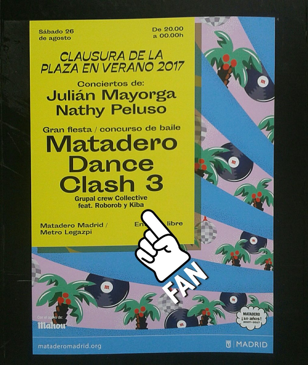 Hoy bailamos para salvar el mundo en <a href="/mataderomadrid/">mataderomadrid</a>. Y yo estaré junto a Roborob acompañándoos gracias a <a href="/grupalcrew/">GrupalCrewCollective</a>. #mdciii #voyasudar