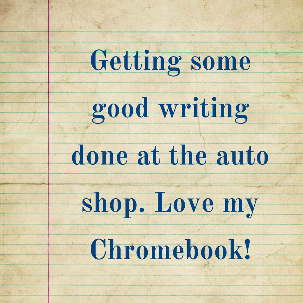 jon_wennstrom's tweet photo. Making the most of my time waiting for my car! #EdBlogging https://t.co/3n4WIpuIYM