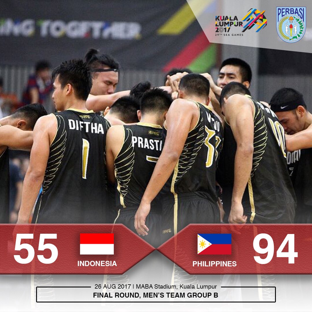 Timnas Basket Indonesia harus mengakui keunggulan Filipin dalam final SEA Games 2017 dengan skor 55:94 🇲🇨

#togetherwecan #kasihyangterbaik