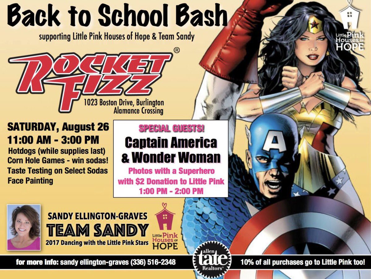 SandyHomeTeam's tweet photo. Make it a SUPER Saturday! Come see Captain America &amp; Wonder Woman at ROCKET FIZZ...&amp; "Ellen" too! @ellentube @TheEllenShow @WonderWomanFilm https://t.co/hVJ9Fyb72u