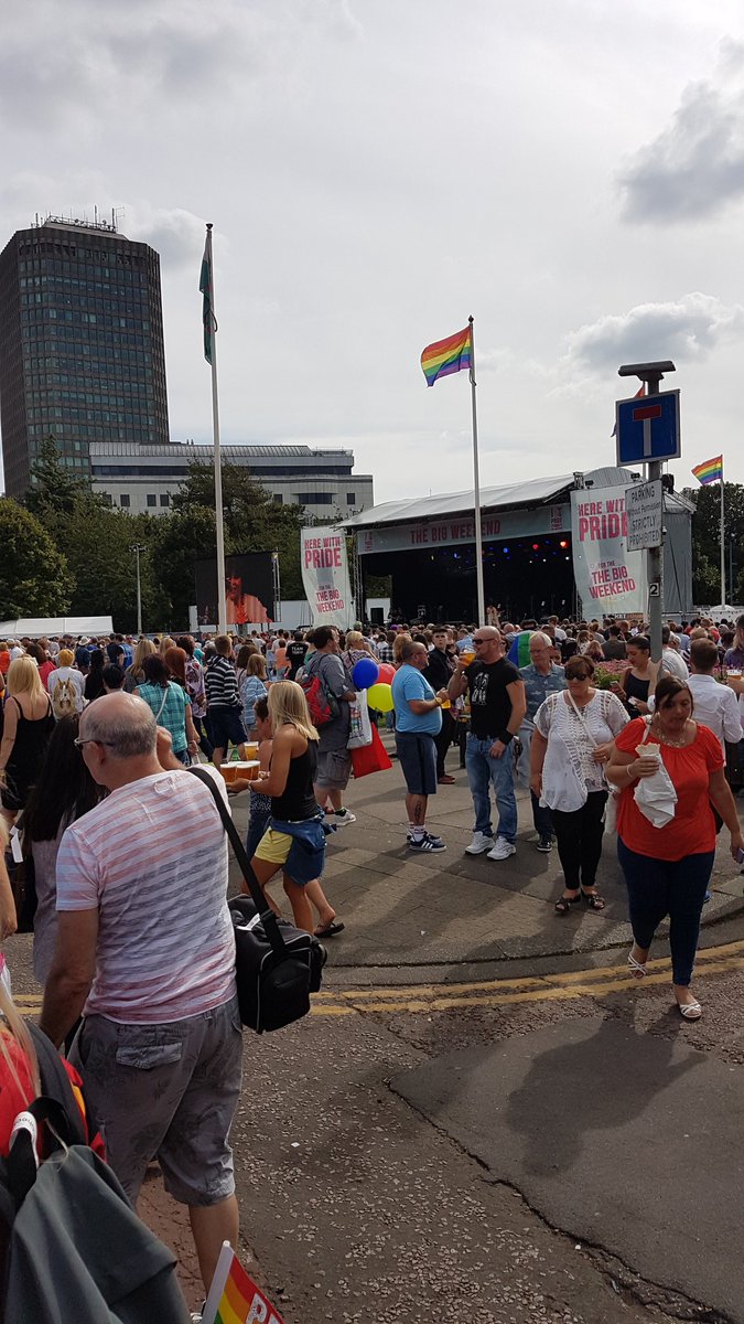 Sunny day at Cardiff Pride #pride