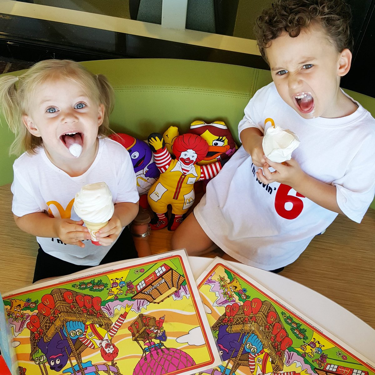 NotSoPerfectPRT's tweet photo. When your kid wants to work @McDonalds when they grow up, there's only one place to take birthday photos #retromcdonalds  #mcdonaldsbirthday https://t.co/6WFKg2snmF