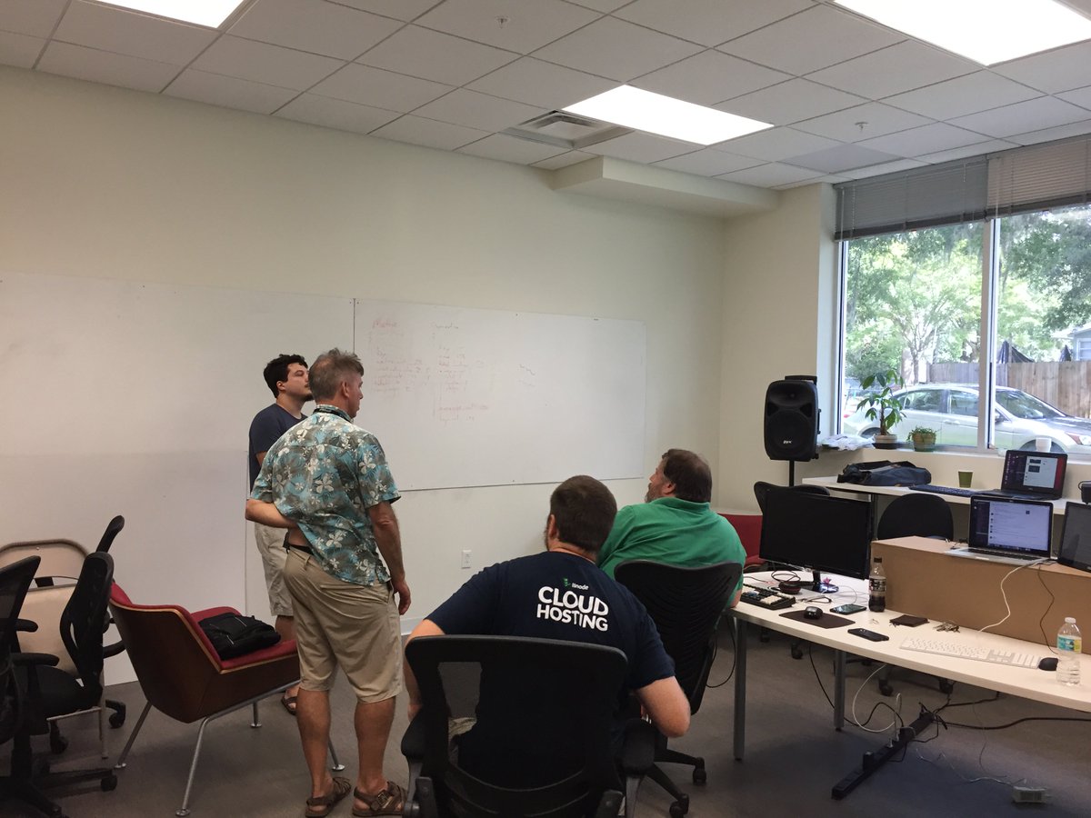 hackbattlesgnv's tweet image. And the teams are off for our first #hackbattles event! Thank you @sharpspring and @heroku for sponsoring our community!