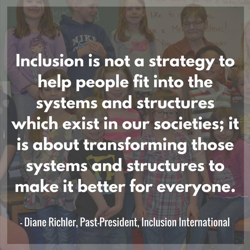 The promise of inclusion...