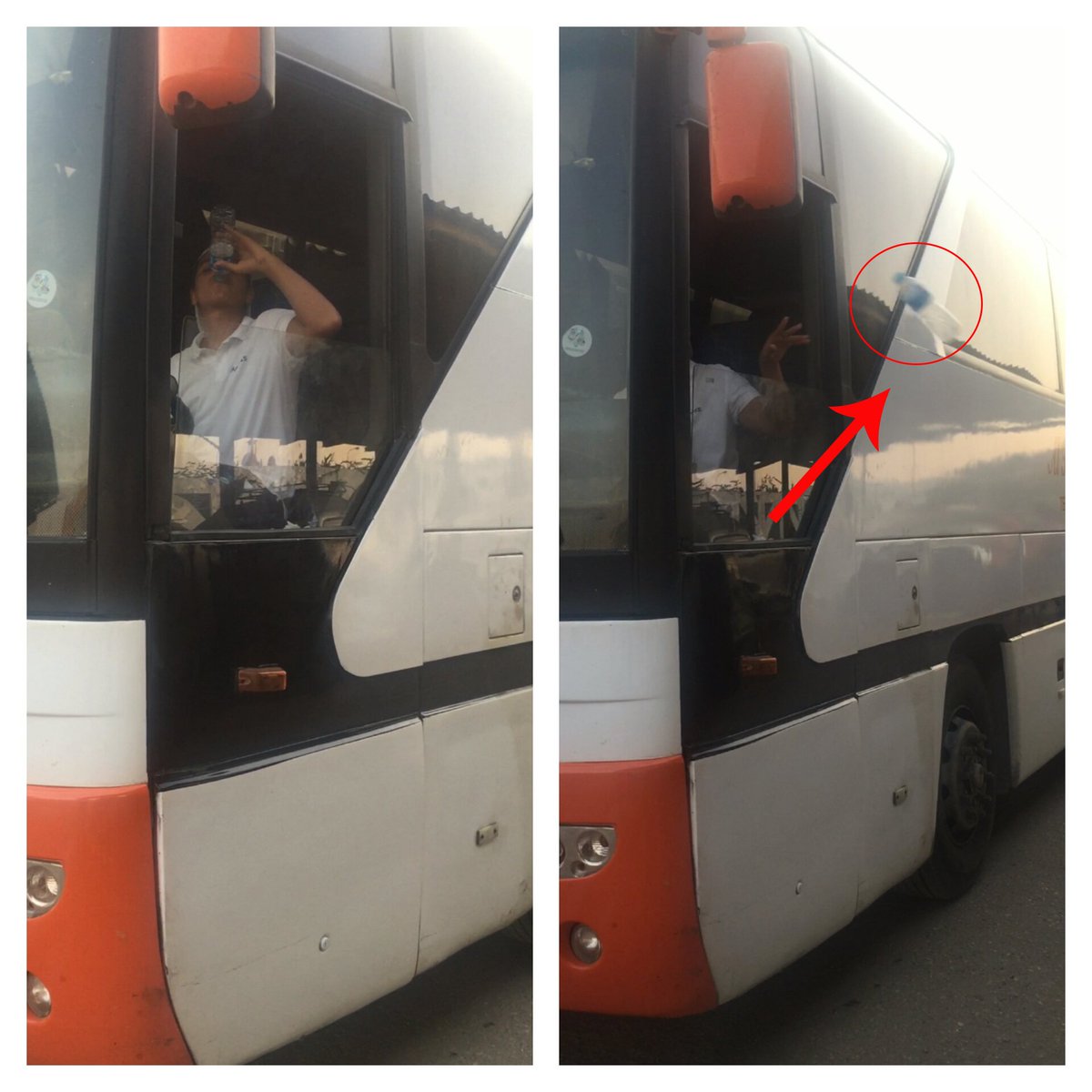VAccess9's tweet photo. While driving, do not drop your trash from the window. Keep the streets clean. 
#Clean_Society #Access9_camp https://t.co/z134AeR2lT