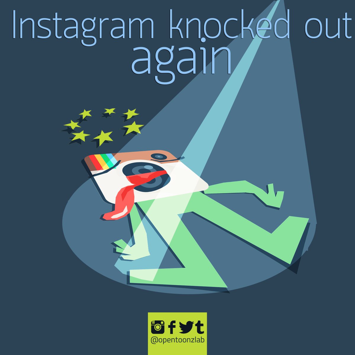 opentoonzlab's tweet photo. Who else noticed?#instagramdown #knockout #stars #cannotpost  #socialmediapanic #panic #socialmediajunkies #Instagram #tweetfleet https://t.co/tAfpuArhm2