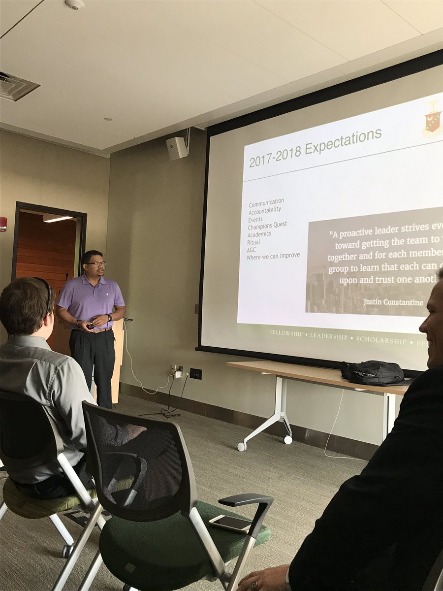 DGM <a href="/KSig0410/">Jonathan Marcinko</a> kicking off the 2017-18 year with the brothers of Western PA at @slipperyrockU