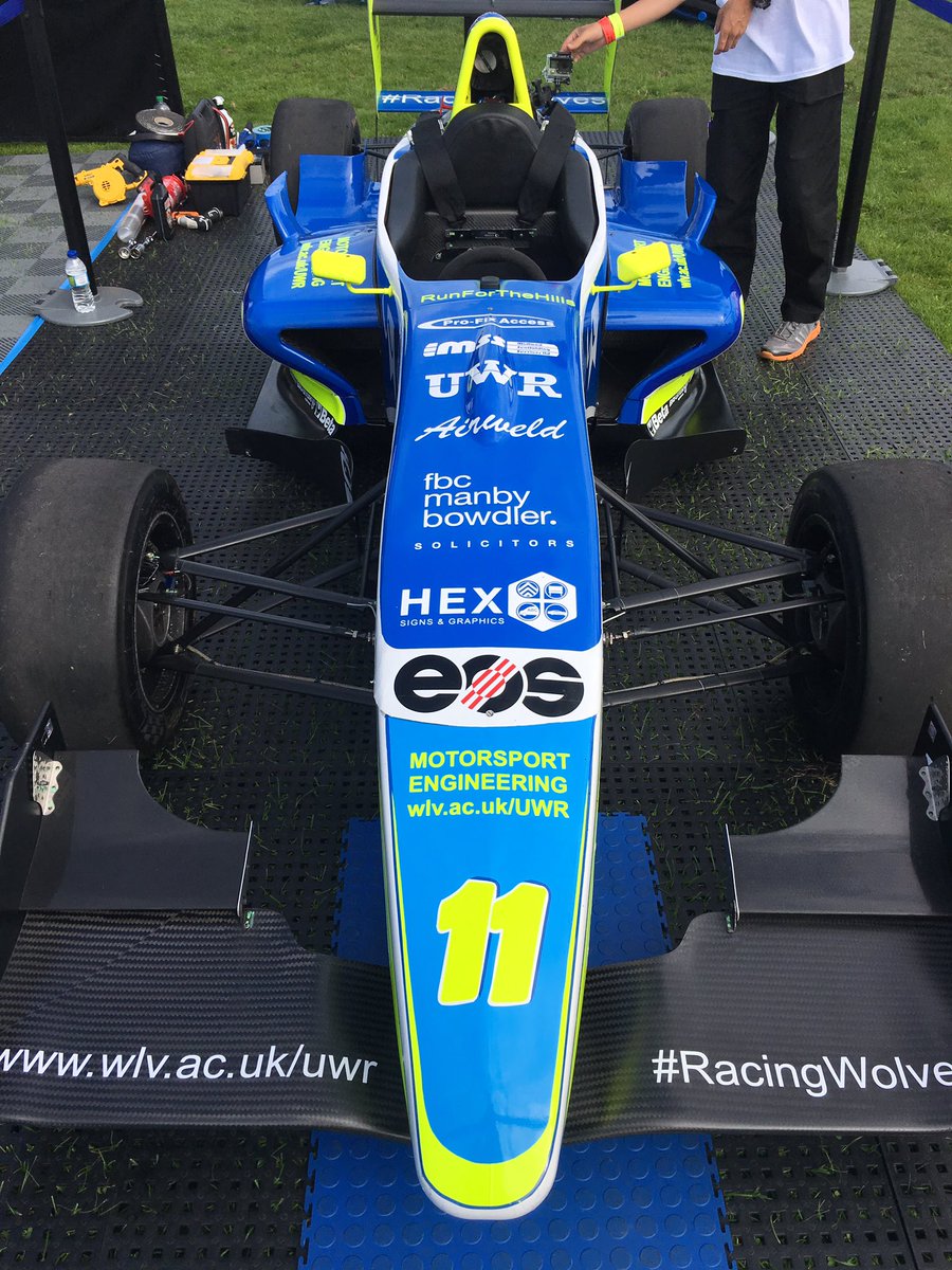 wlv_uni's tweet photo. We're at @morganmotor #RFTH17 & there are cars everywhere including our Formula Renault! We're making the most noise ... #Jointhepack https://t.co/7MzBxCFet6