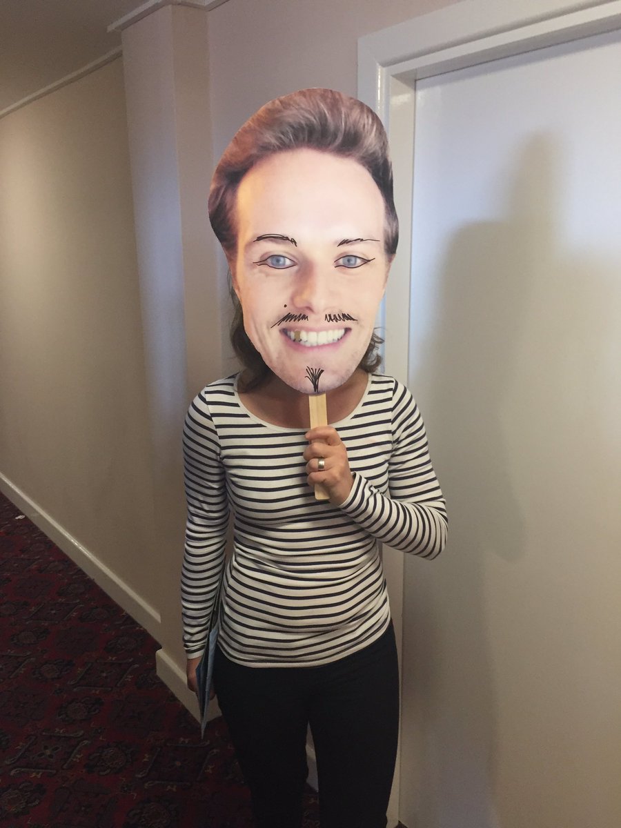 peschanie's tweet photo. Look who's here....@SamHeughan @starfuryevents  #blackpoolrocks https://t.co/UsVNFZh9nD