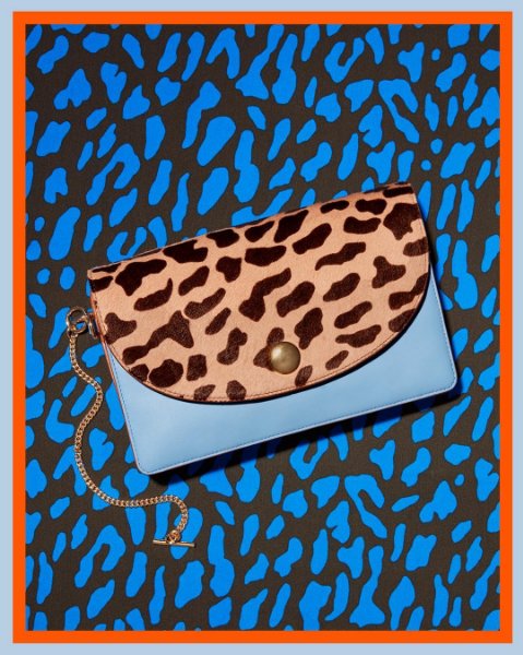 DVFBoston's tweet photo. New in store: our blue and leopard saddle evening clutch, the perfect pop of color for summer and fall looks 🐆🔷 https://t.co/DWDidUKT4h