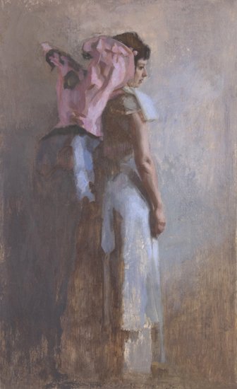 Ghost of Fra Angelico (Paper Wings) Oil on board. 2008. 20”x12” #art #artist #TBT