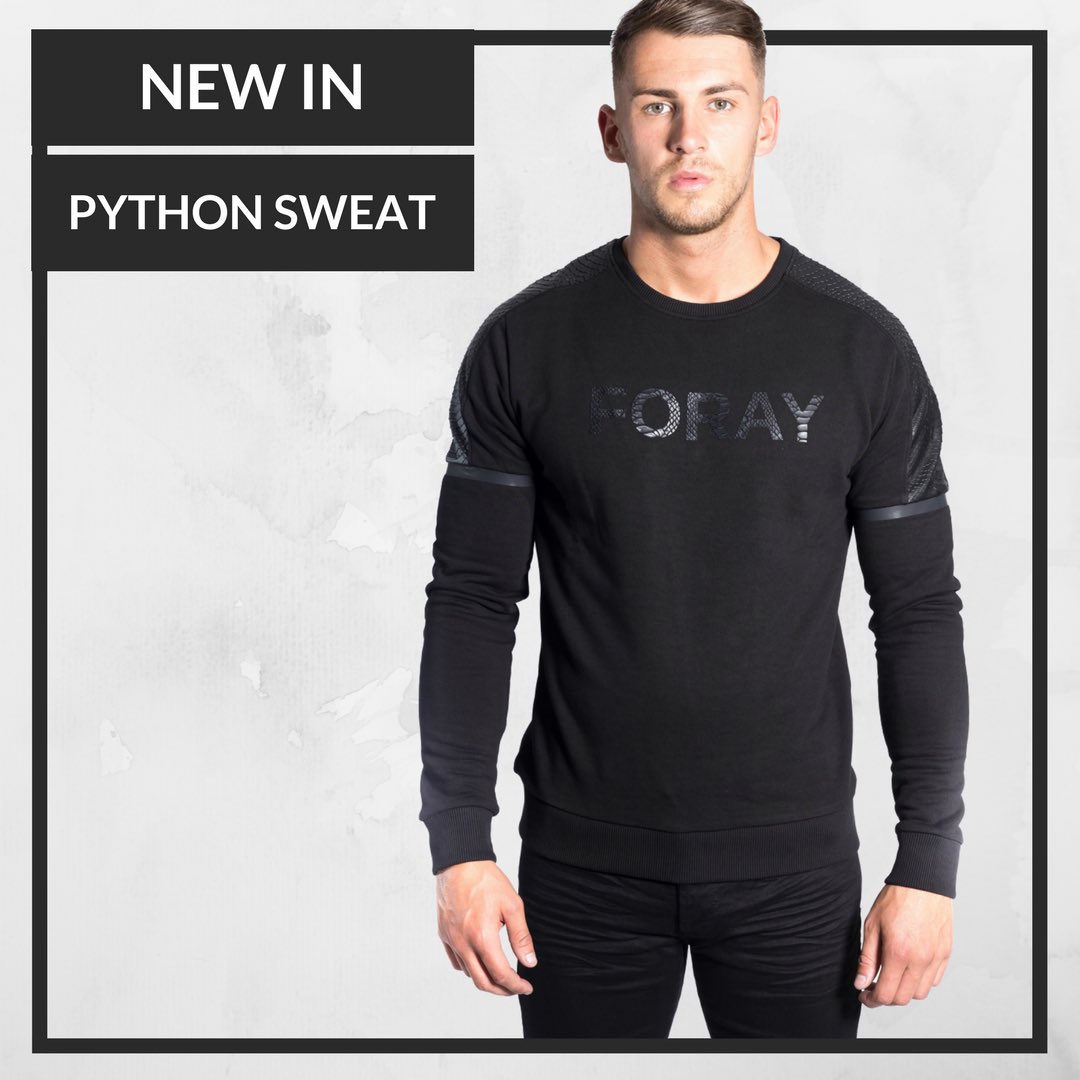 NEW IN ▪️THE PYTHON SWEAT. forayclothing.co.uk shop the drop.