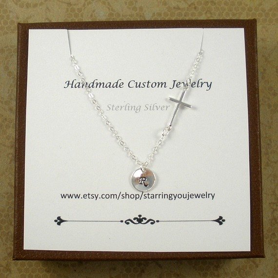 StarringUJewel's tweet image. Sideways Cross Necklace, Initial Charm Necklace, Custom Name Neck… tuppu.net/bcaa0908 #jewelry #SidewaysInitial