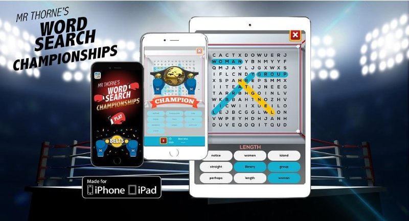 Ready for the big fight with Mr Thorne's Wordsearch Championships! 
itunes.apple.com/gb/app/mr-thor…
#phonics #letters #sounds #spelling #wordpower