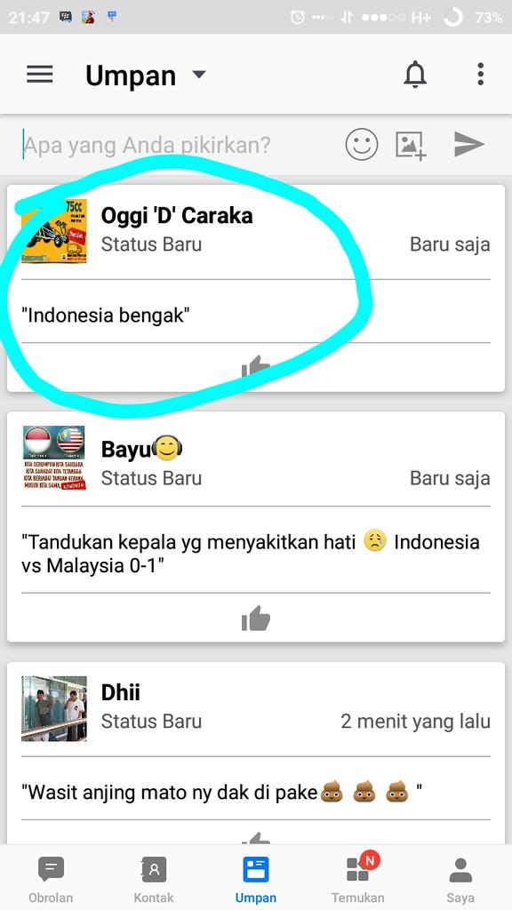 putrahermawan33's tweet photo. Ente sudah ngelakuin apa untuk indonesia bung??? #TimnasDay #indonesiavsmalaysia #KamiIndonesia https://t.co/65MxZ2A5Vs