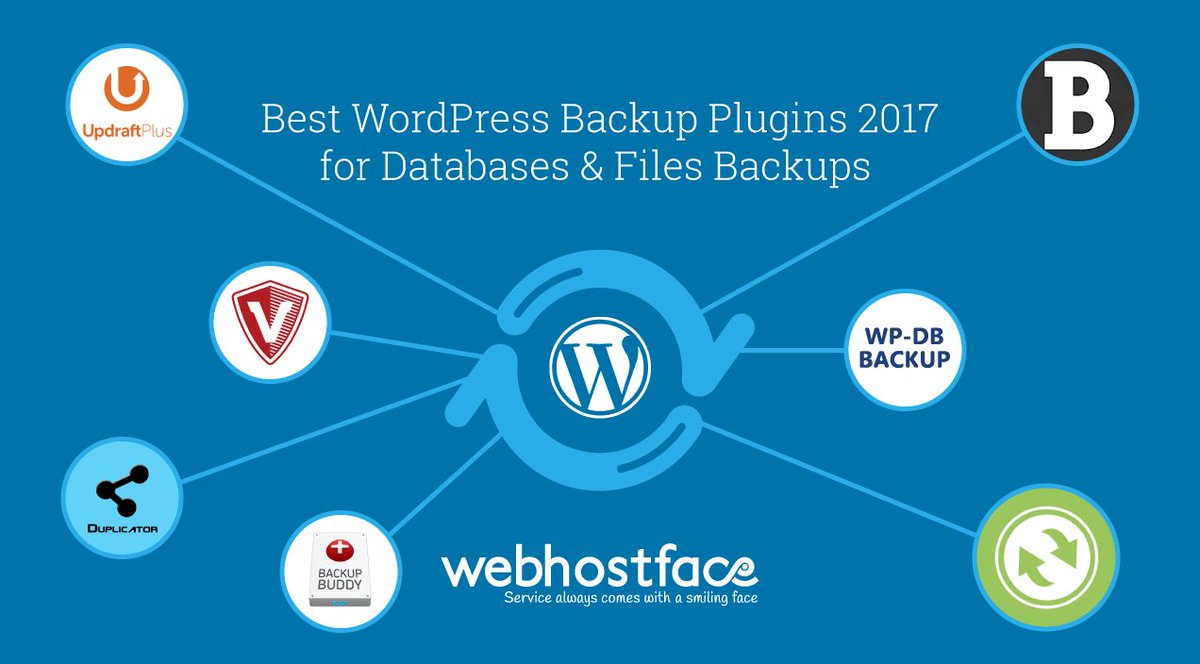 WebHostFace's tweet photo. Which Are The Best #WordPress #Backup #Plugins #2017 for #Database Files #BACKUP 
See all of them ranked here >>>
https://t.co/c3QZorhLeU https://t.co/fat4KIS3Zk