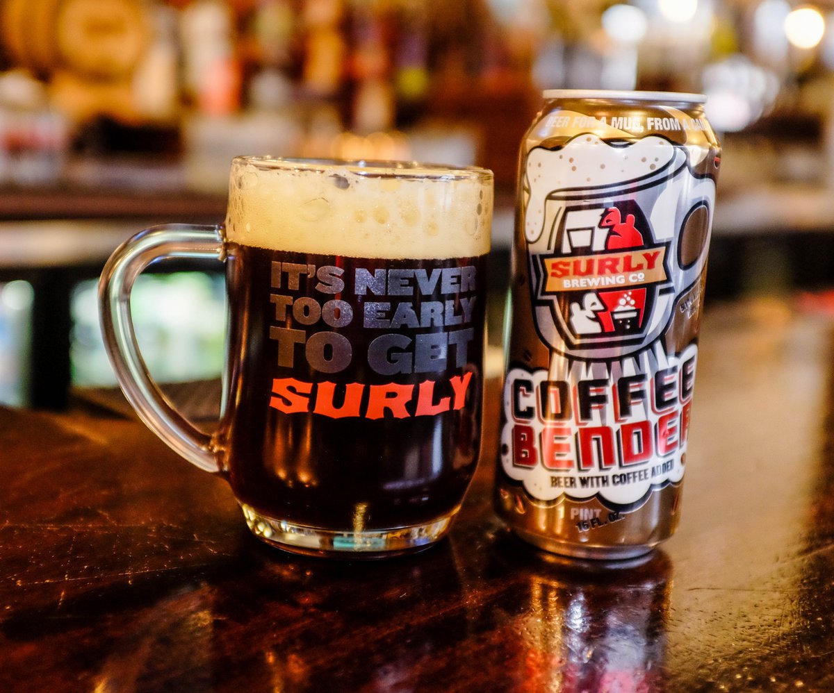 thtlogan's tweet photo. Coffee infused oatmeal brown ale by Surly Brewing Company is the perfect reason to drink beer for breakfast. #coffeebender #caffeinefix https://t.co/c3sazWSGnt