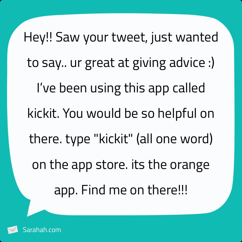 wtfmatee3's tweet photo. #Sarahah
@sarahah_com
I downloaded it! https://t.co/8rkltJHqnD