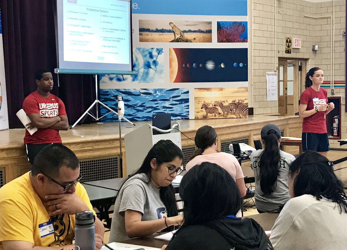 DCSCORES's tweet photo. @TruesdellEC @dcpublicschools @dcpspartners @DMVsoccer96 @DMVSoccerDotCom @DCSCORESInterns @DCSoccer @aCreativeDC Great to have our friends from @Up2UsSports leading a session with our coaches! ❤️ #coachkickoff https://t.co/b1IK8pxLbI