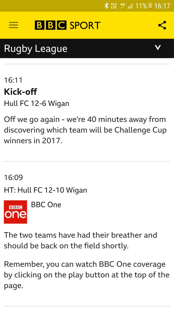 PJBHC's tweet image. What&apos;s the actual score?
#TypicalBBC can&apos;t decide to report the truth or #FakeNews @BBCSport #bbcrl  #ChallengeCupFinal