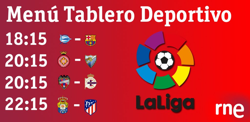 Deportes_rne's tweet photo. Hoy tenemos cuatro partidazos de primera división ⚽️📻

🔴💻https://t.co/US0Q0joPJs https://t.co/fRSr4nxtOA