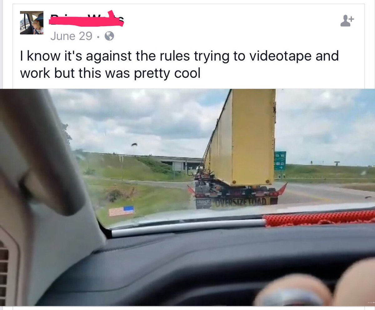 lbertaTrucker's tweet image. Found this on Facebook. Knows it's against rules, but ignores them because why? Oh, it's "pretty cool" is why. #DriverFail #PutItDown