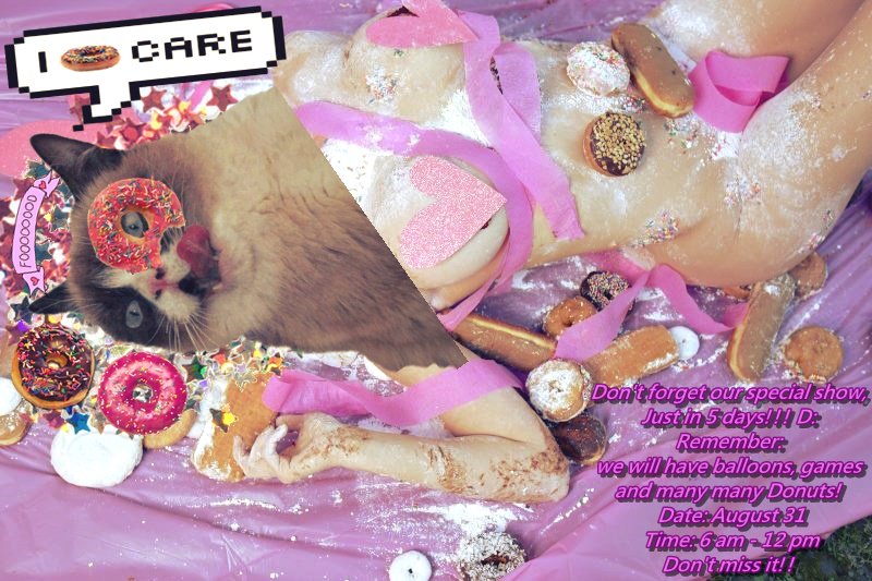 TheOceanSecret's tweet photo. Our show with donuts is in few days, don't forget it! at @chaturbate 
and @stripchat <333 https://t.co/x2cRDNN2SE