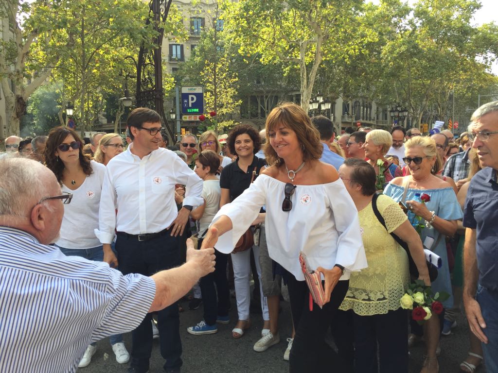 socialistes_cat's tweet photo. Primeras imágenes de la delegación​ socialista. 
Gracias compañeros del @PSOE por vuestro apoyo y solidaridad.
#NoTenimPor
#NoTenemosMiedo https://t.co/ObD165SVWd