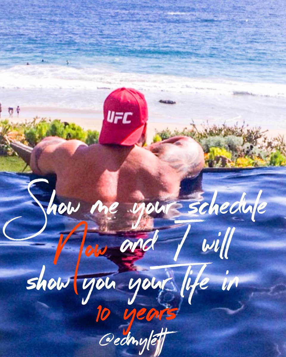 EdMylett's tweet photo. Your schedule determines your #destiny !Big dreams are paid off w massive amounts of meetings,calls and prospecting! #maxout #fight #win https://t.co/qcUM1k7h1t