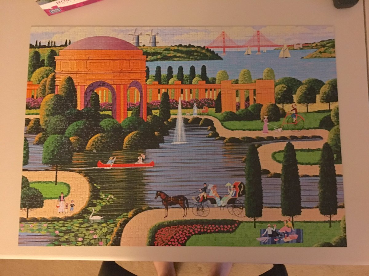 SheLovesPuzzles's tweet photo. @MegaPuzzles I finished this puzzle a few nights ago and really enjoyed working on it. #HometownCollection puzzles are one of my favorites! https://t.co/2Yw4WdLsqC