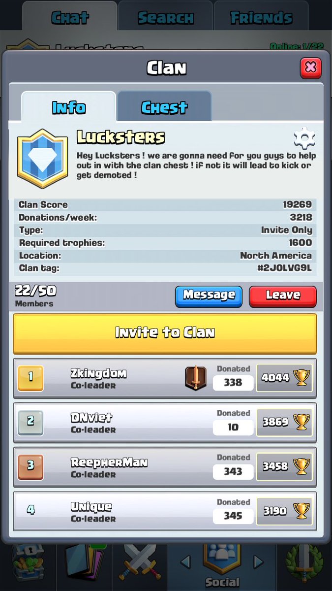 luckpassedyou's tweet photo. JOIN MY CLAN !! https://t.co/UjOBFvgD29