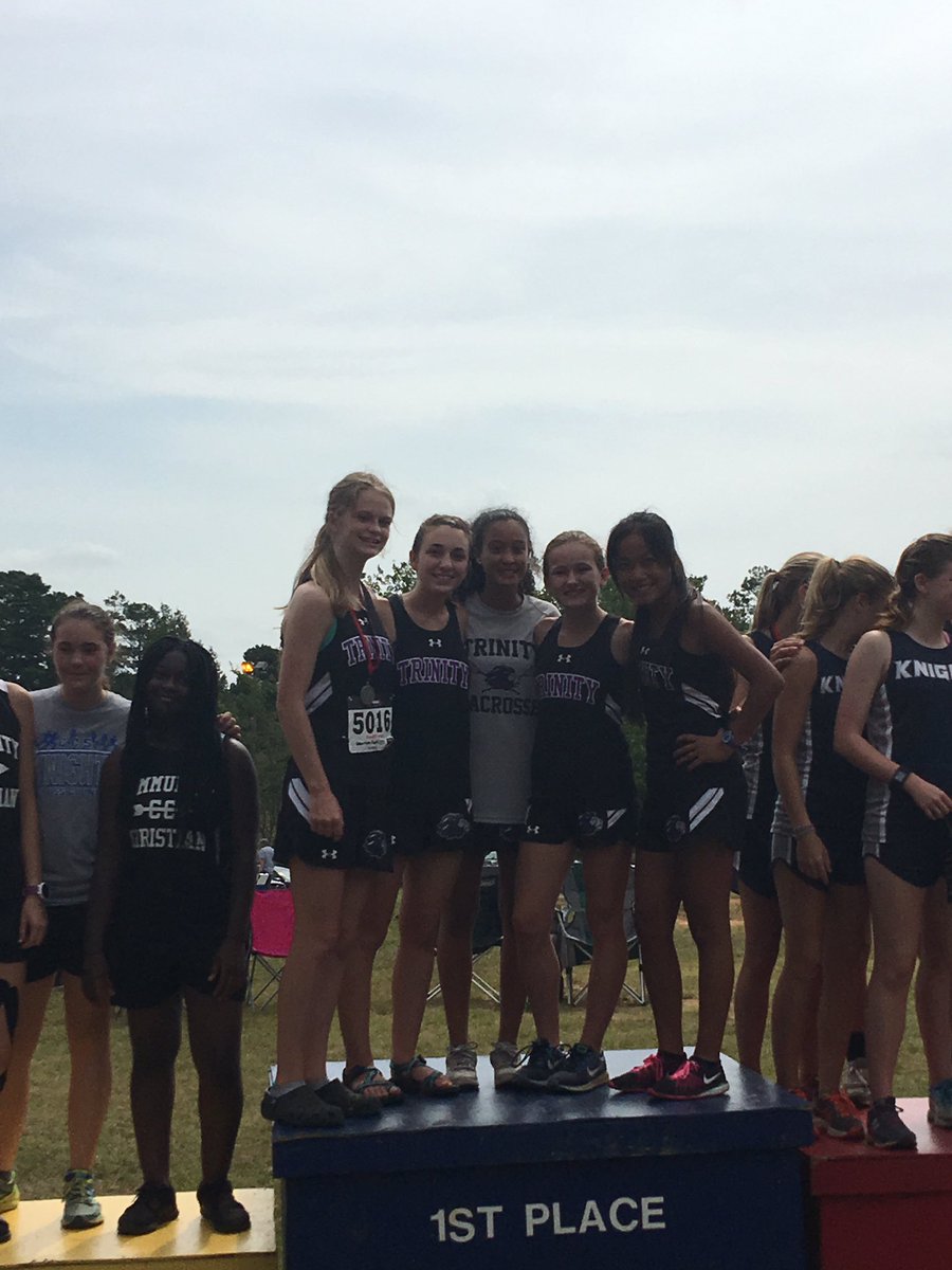 TCSAthletics1's tweet photo. Congrats to our Varsity Girls Cross Country team for 1st Place at the Konos Meet! @CowetaScore @NTHSports @ryan_tipton #LIONS https://t.co/adeXvSpjAf
