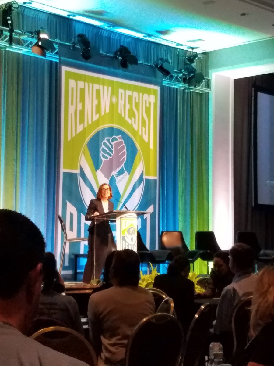 heatherscal's tweet photo. #RespectPartnership OR Governor Kate Brown speaking to Coalition Delegates https://t.co/quPNpcuxGE