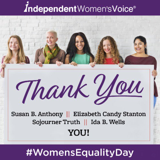 IWV's tweet photo. Who are you celebrating on #WomensEqualityDay? https://t.co/0kPTL5VIaw
