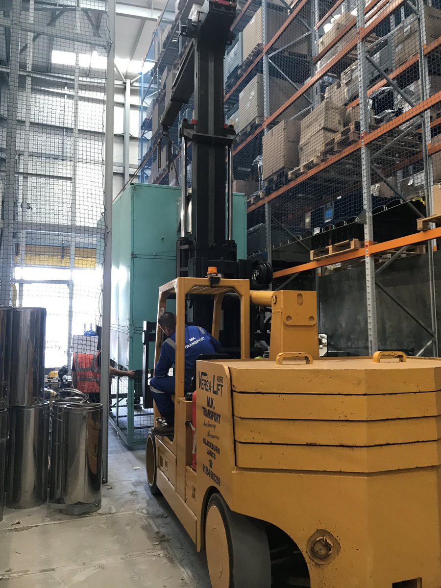CKServices1990's tweet photo. Today moving a 500Kw Powrmatic TE air rotational heater which we installed 6 years ago into a new position in the clients factory https://t.co/cQHJp8BEJ7