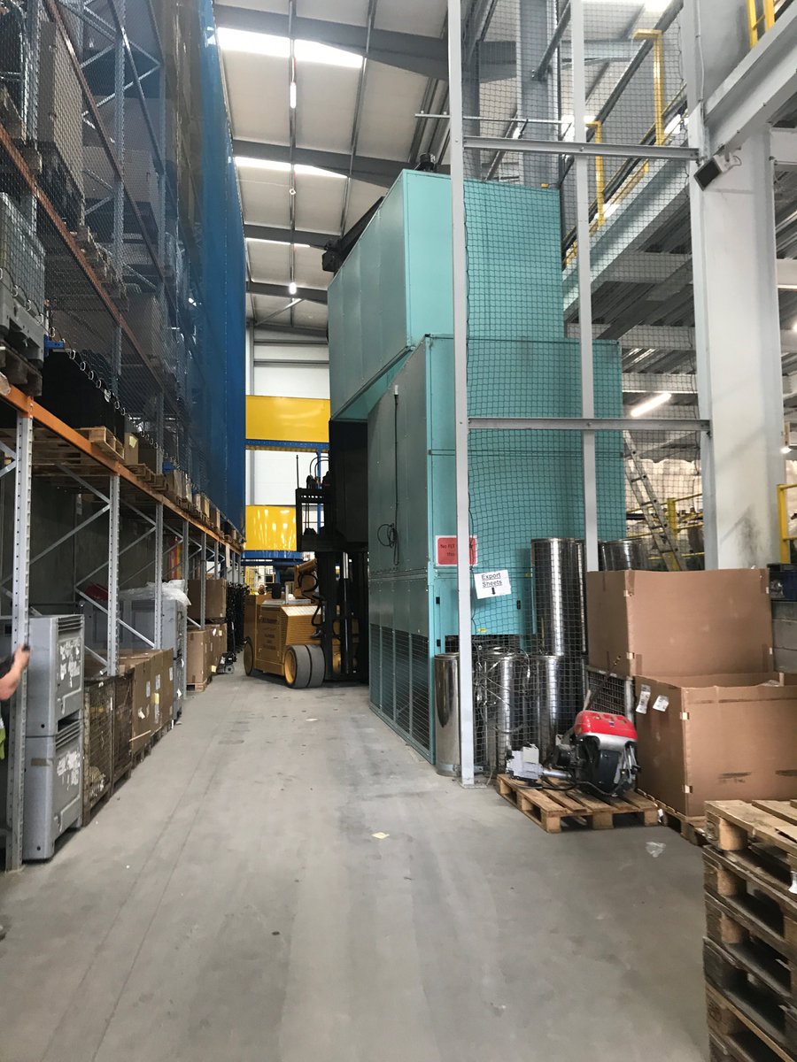 CKServices1990's tweet photo. Today moving a 500Kw Powrmatic TE air rotational heater which we installed 6 years ago into a new position in the clients factory https://t.co/cQHJp8BEJ7