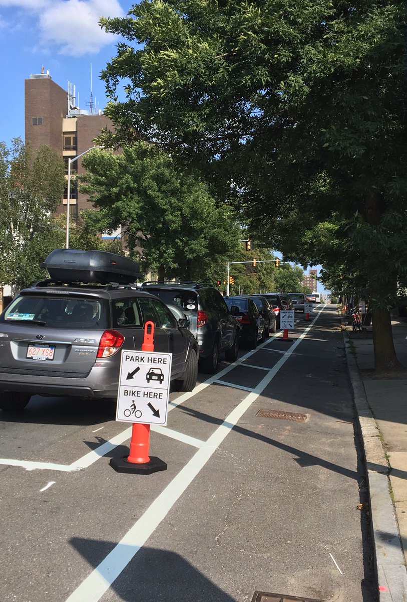 CDDat344's tweet photo. Enjoy the Cambridge St separated bike lanes this weekend! More info on separated bicycle facilities - https://t.co/GYJwh8teaw #CambMA https://t.co/9YB75pJGT5