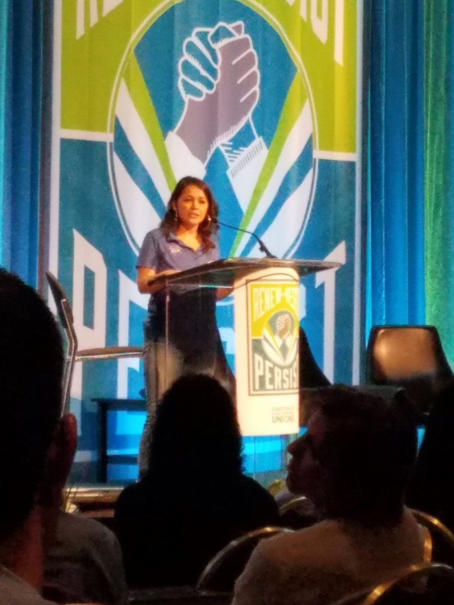 heatherscal's tweet photo. #RespectPartnership Carolina Aceves, OPEIU speaking to Coalition Delegates https://t.co/uNl16EUScy