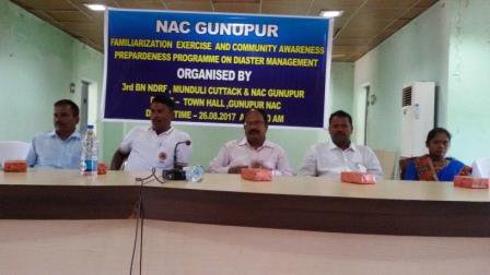 Familiarization Exercise and Community Awareness Preparedness Prog. on Diaster Management Organised by 3rd BN, NDRF, Munduli &amp; <a href="/GUNUPUR_NAC/">GUNUPUR MUNICIPALITY</a>