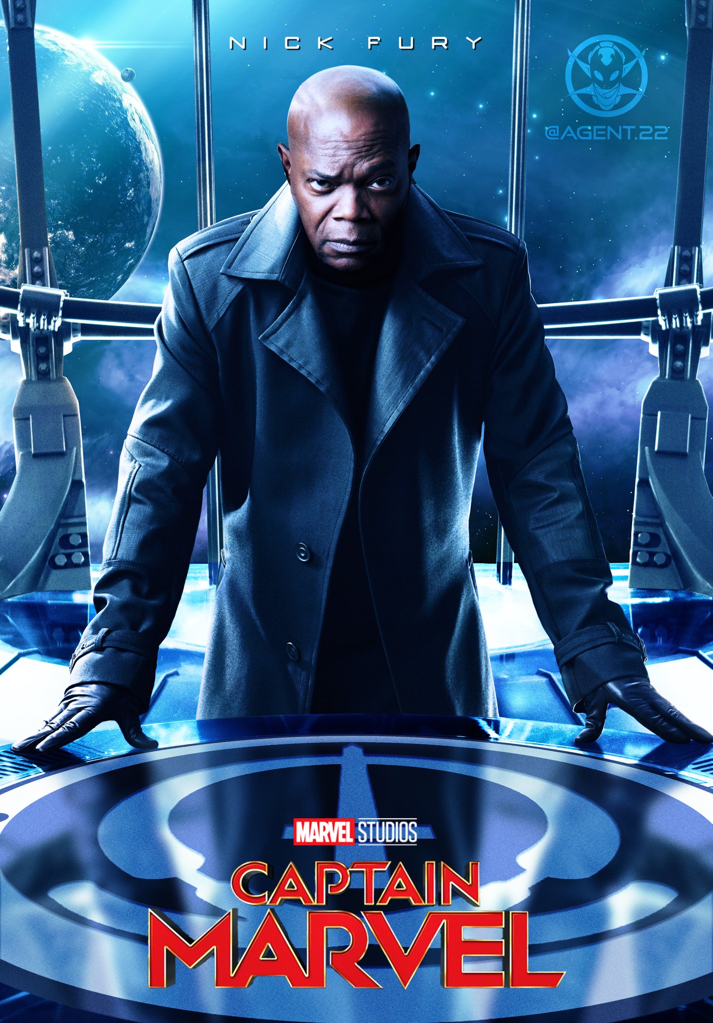 Agent 22 on Twitter "Nick Fury Captain marvel poster edit
