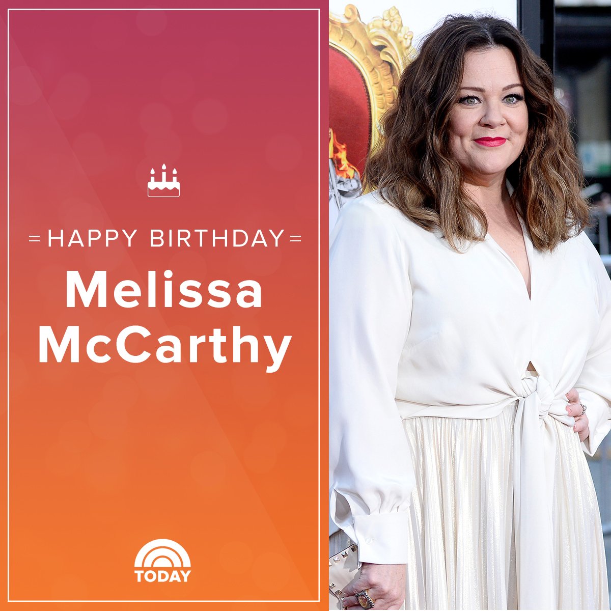 Happy birthday to the hilarious, talented Melissa McCarthy!  