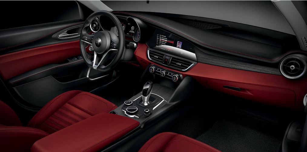 alfaromeonyc's tweet photo. The 2017 Giulia Ti is "what driving pleasure is all about." Just look at that luxe interior! #GiuliaTi #ManhattanAlfa https://t.co/3UanPyNWCX