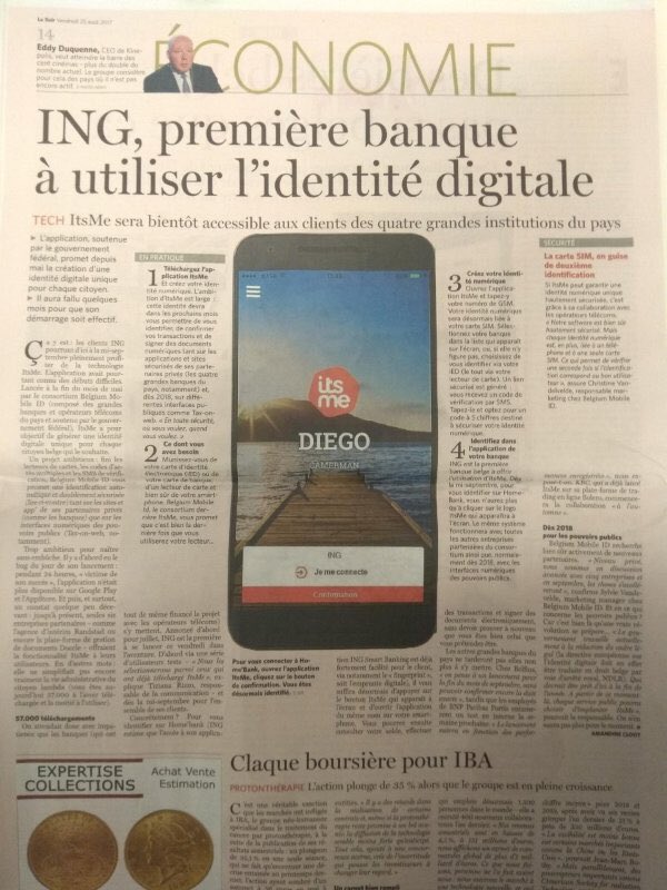 erikvdeynden's tweet photo. That's how we innovate @ING_news !
First bank to implement ITSME for customers. 

#ExtremelyEasy 
#pioneers
#frontrunner
#proud2beING https://t.co/YBnsZ2s0rD