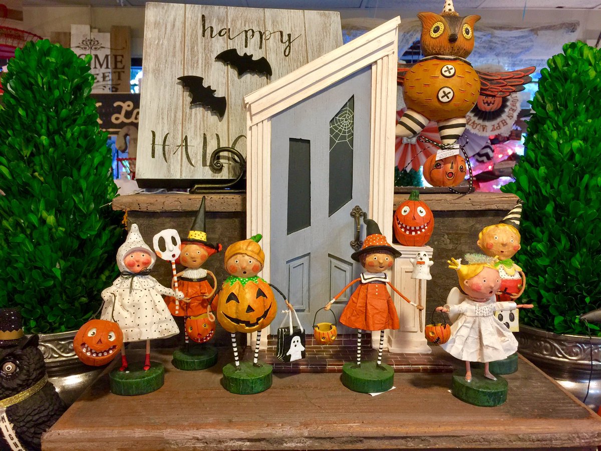 violet_cottage's tweet photo. Super cute #lorimitchell trick or treaters new at @InspirationsRDU 8601 Glenwood ave #raleigh #halloweendecor #halloweencollectibles https://t.co/OFiR7GUuSc