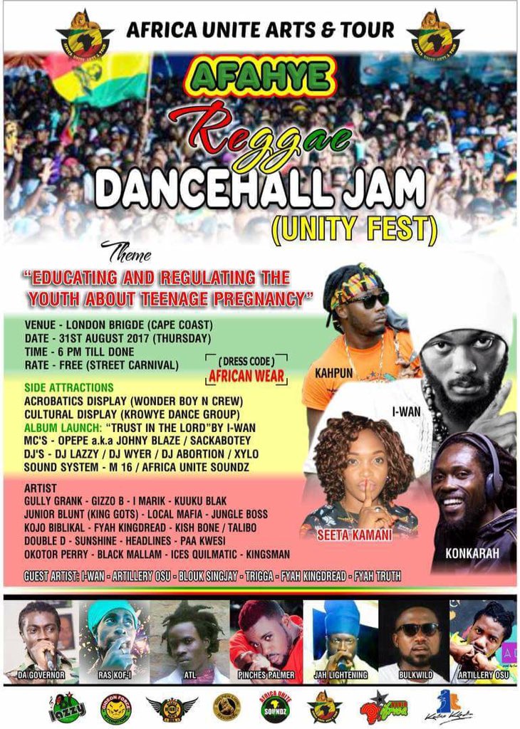HenryLazzy's tweet photo. #INITYFEST2017 
@KamaniMusic @GideonForce @Konkarah1 @AU_Soundz @capefm933 @ElormBeenie @peacefmonline @DCROSSES777 @Ghana_Dancehall https://t.co/vh9Uk7Udzy