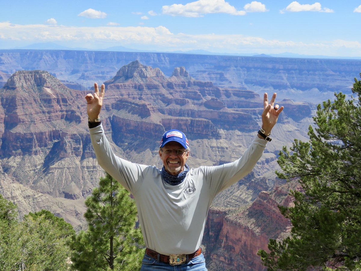 We made it to the North Rim! It's just as beautiful from this side as it was from the other. Wish we could spend more time here. #kbullride